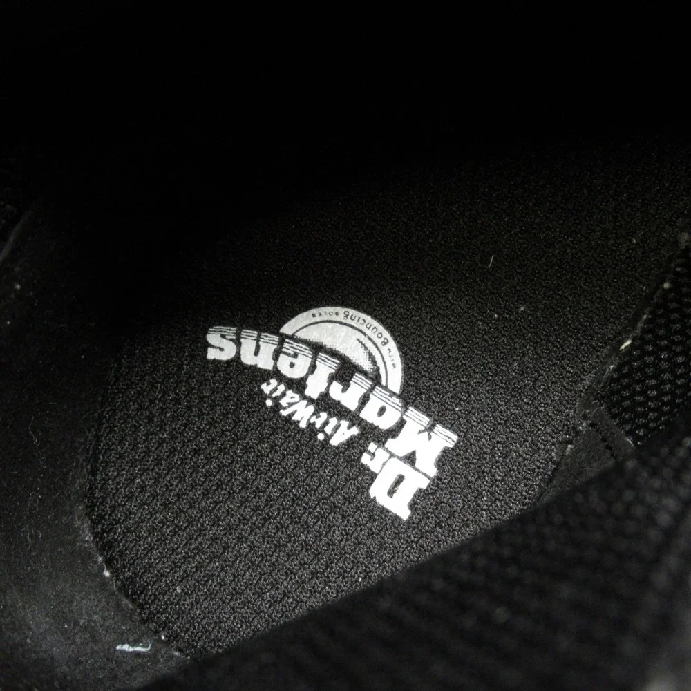 Dr. Martens Boots Unisex Youth 4M 5W BLK Leather Zip Lace Up Round Toe Ankle NWD